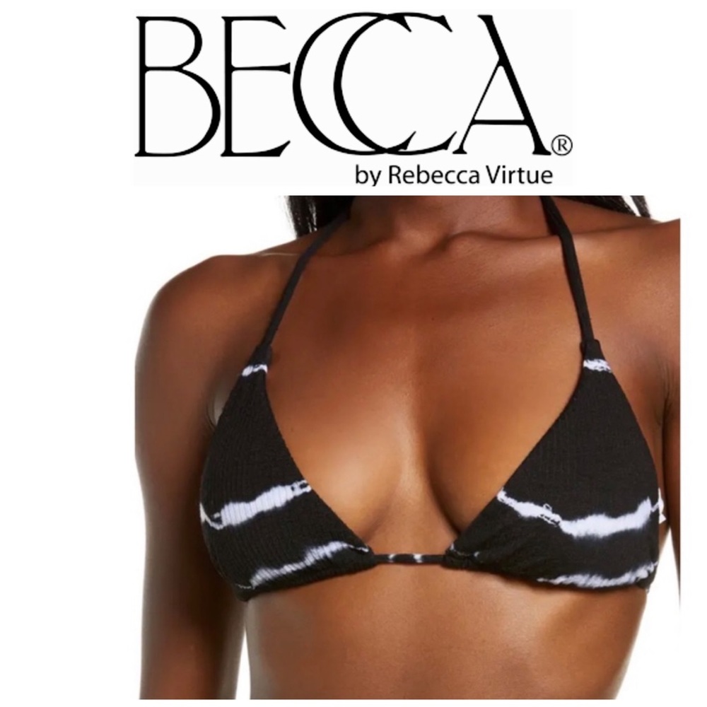 NEW BECCA Iconic Cheryl Tie Dye Sliding Triangle Bikini Top